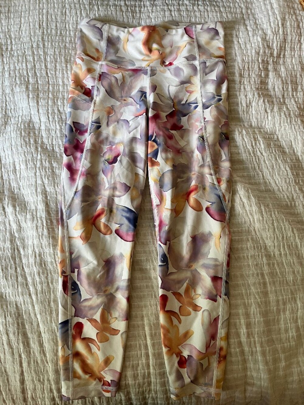 GAP Fit Watercolor Print Leggings- S